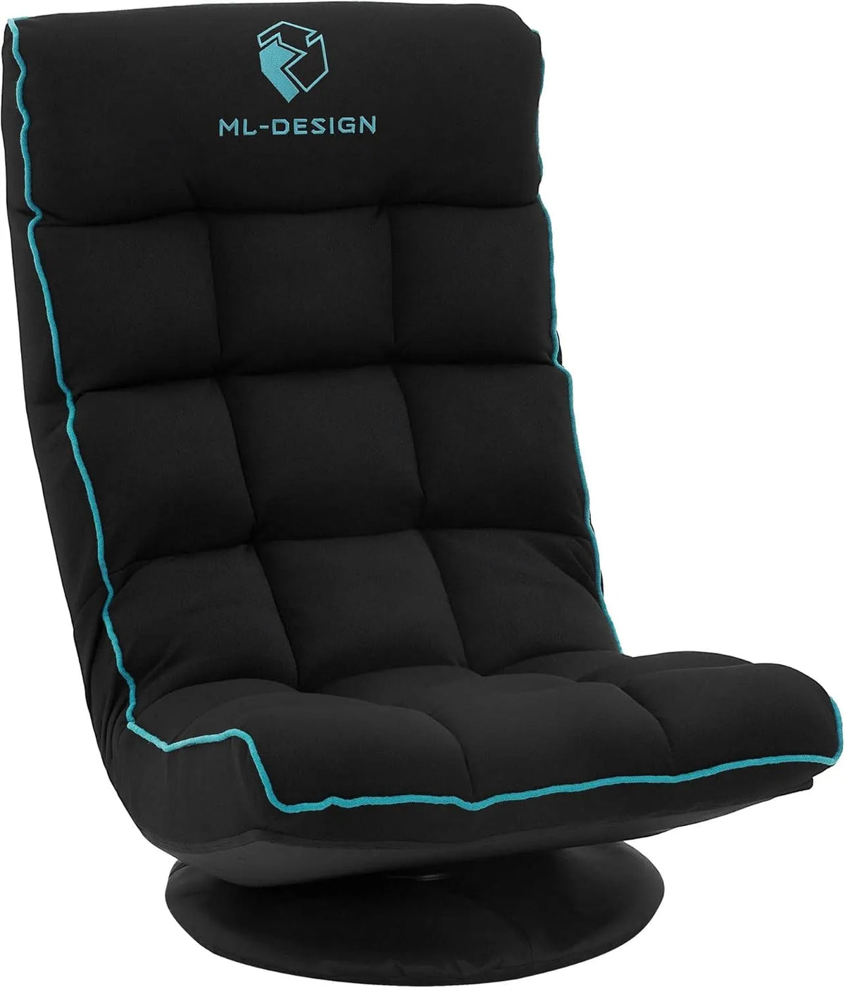 Sessel und Polsterstuhl – Lounge Sessel, drehbar, für Gaming, klappbar, verstellbar, schwarz
