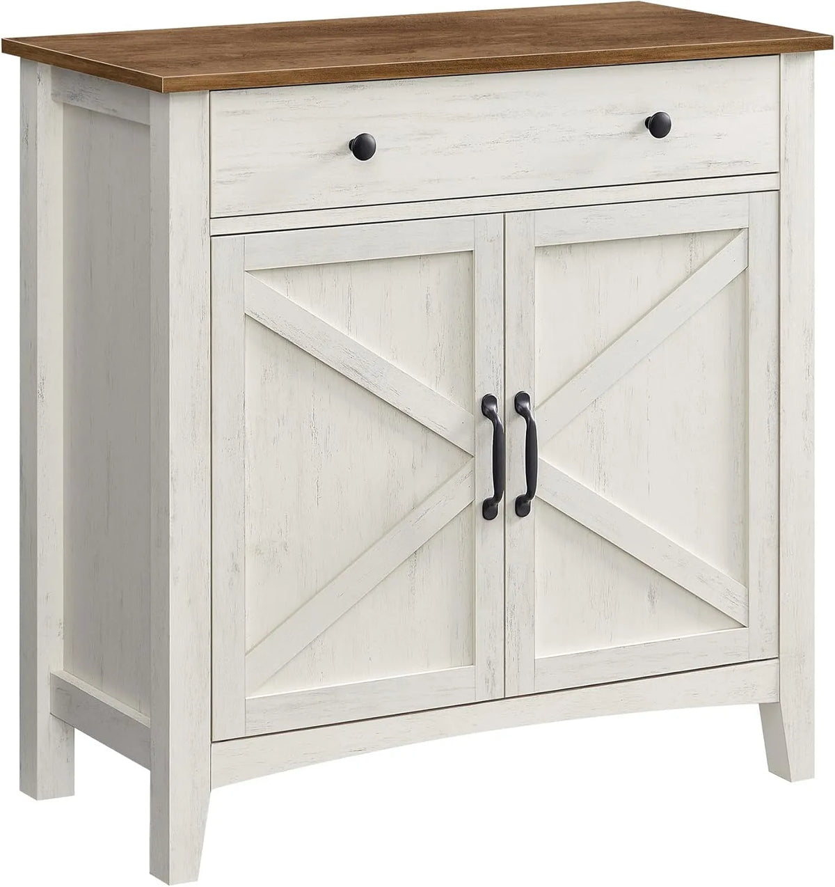 VASAGLE BBK341W01 Küchenschrank – mit Schubladen, verstellbar, 40 × 80 × 80 cm
