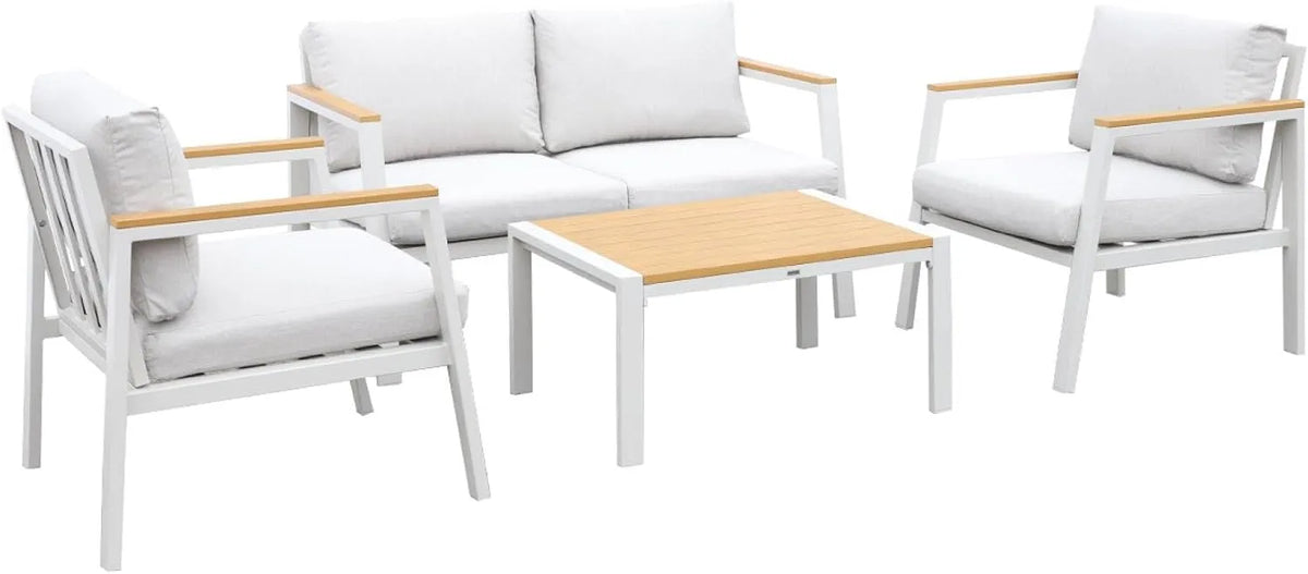Gartenmöbel-Set und Lounge-Set — Casoria, aus Aluminium, 4-Sitzer
