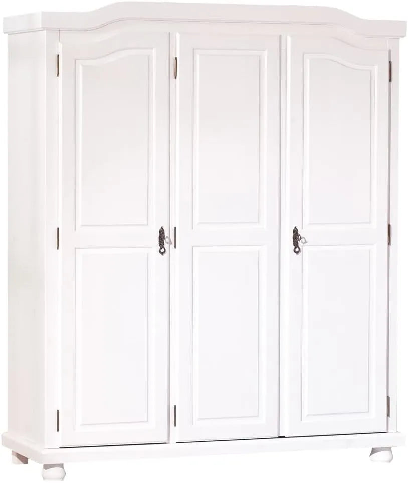 Kleiderschrank und Garderobenschrank: 150 × 180 × 56 cm, weiß