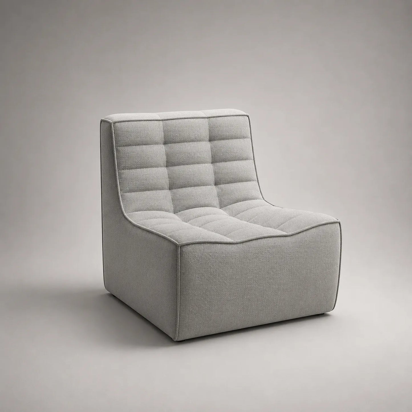 Stoffsessel Grau 90cm x 70cm x 85cm