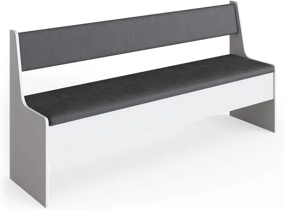 Vicco Esszimmer-Eckbank Sitzbank und Esszimmerbank — 41.5 × 166.6 cm, weiß