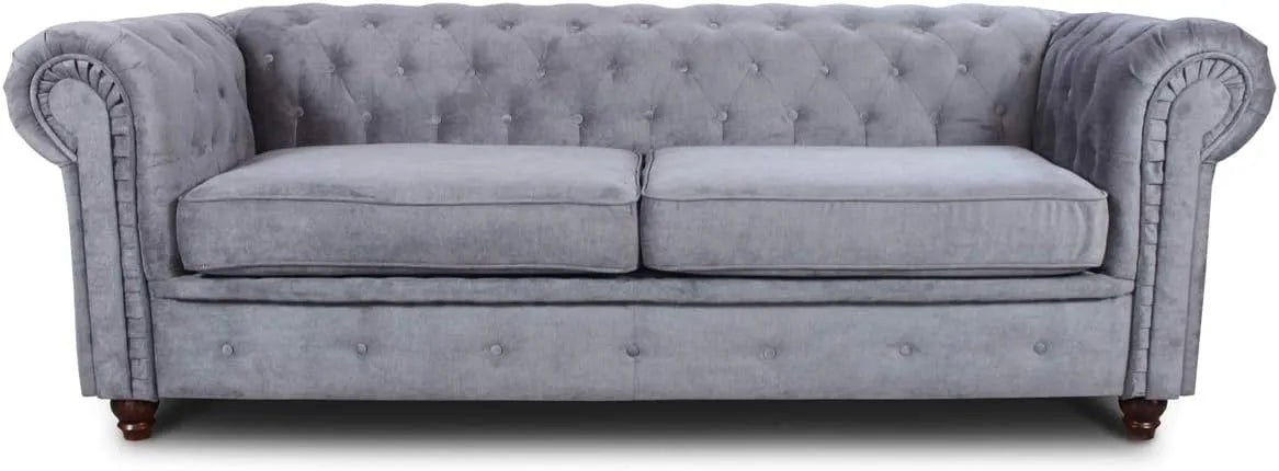 Sofagarnitur — 3-Sitzer, grau