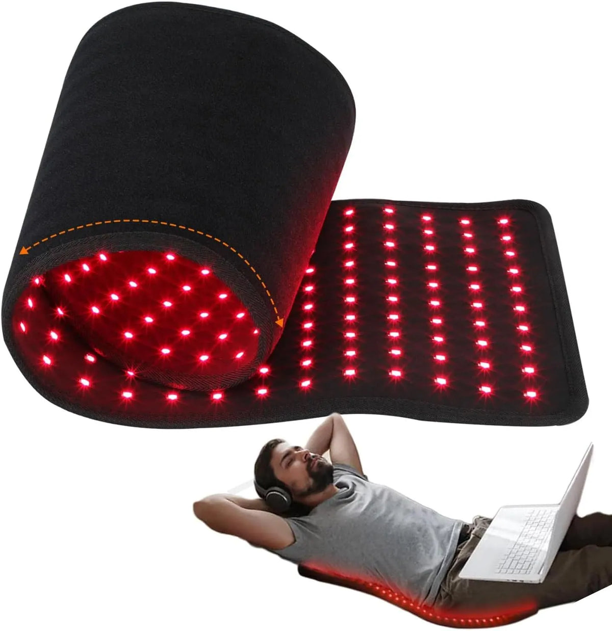 360PCS 660nm Heizkissen, Matte, 850nm, 5 G, Wärmefunktion, für Schmerzlinderung