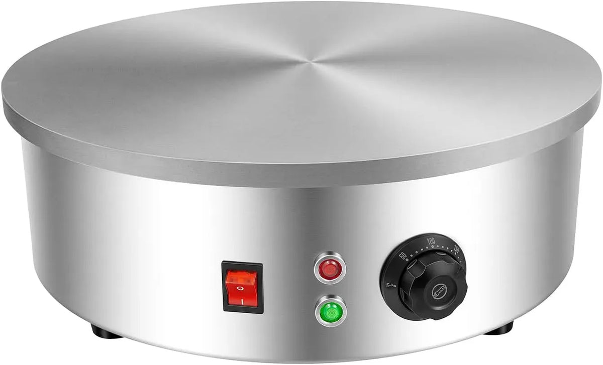 SX-450P Antihaftbeschichtung Maker, Messbehälter, 45cm, 2800 W, 45 cm, Gastronomie, Edelstahl, für Crêpes