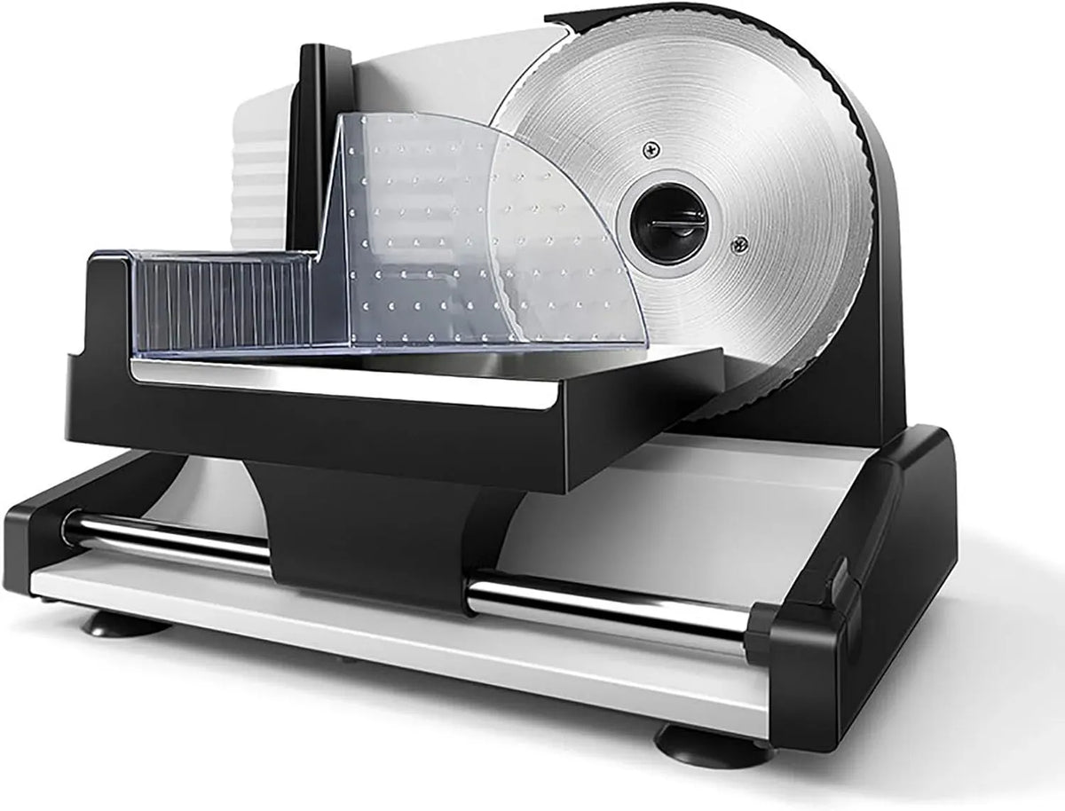 Brotschneidemaschine, Aufschnittmaschine, Universalmesser, Allesschneider, Schneidemaschine für Lebensmittel, 200 W, 15 Mm, Edelstahl, für Fleisch