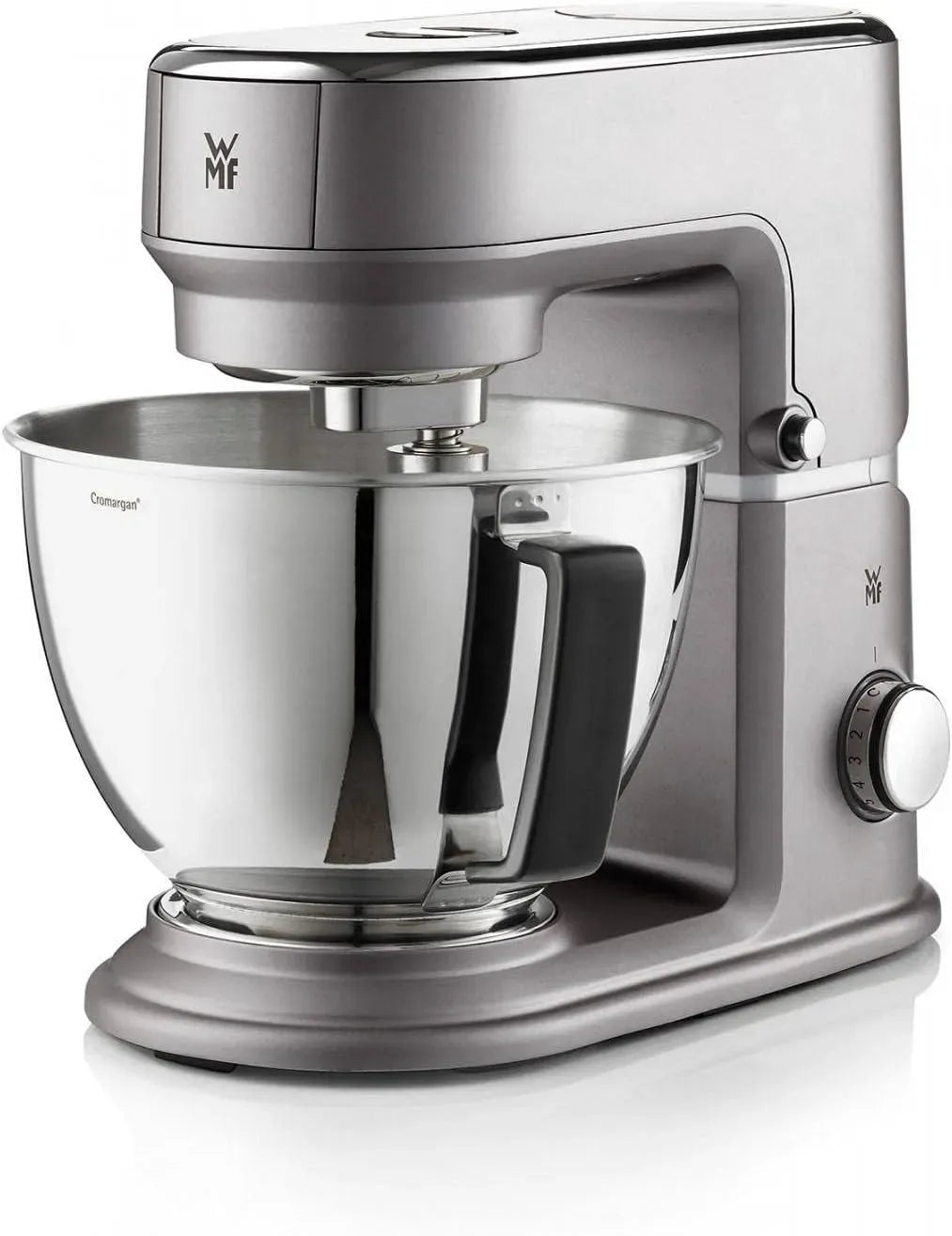 WMF 8-stufige Küchenmaschine, 3 L, 430 W, Edelstahl, Grau, edelstahl matt, 3l-Schüssel, 3 Rührwerkzeuge
