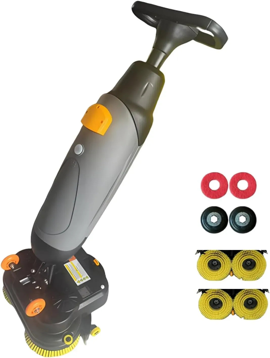 Bodenreinigungsmaschine, Scheuersaugmaschine, Akku, 17 Zoll, Restaurant, kabellos, Grau, für Restaurant Büro Werkstatt