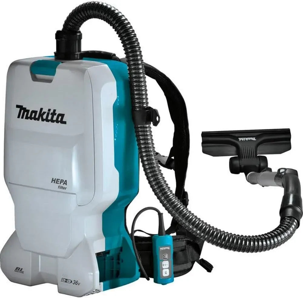 Makita DVC660Z Staubsauger, elektrisches Staubsauggerät, Akku-Rucksackstaubsauger 2x18 V ohne Akku