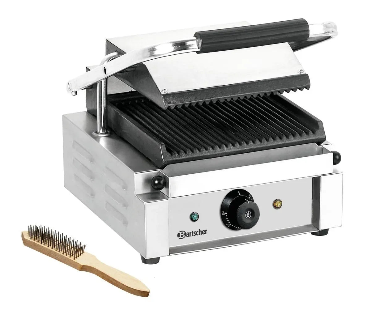 thermostatisch, Kontaktgrill, Kontaktgrill und Paninigrill, 1,8 kW, Gastronomie, Gusseisen, Edelstahl, für Gastronomie