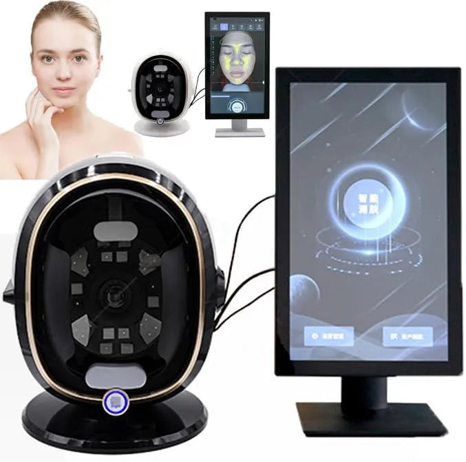 Zoll-Gesichtsanalysegerät, Ki-Hautdetektor, Schwarz, 21,5 Zoll