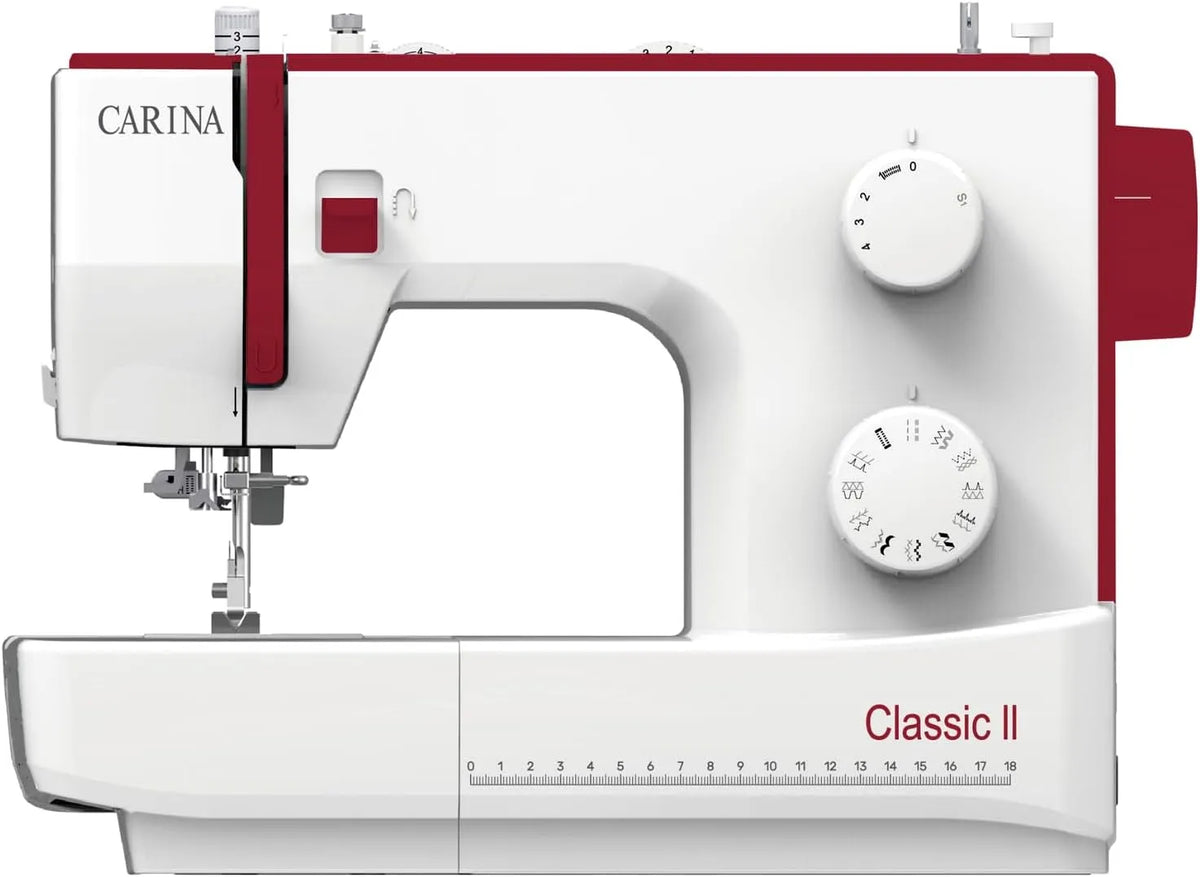 I 23 Fadenabschneider, Nähmaschine, elektrische Nähmaschine, 23 Stichprogramme, Weiß, CARINA