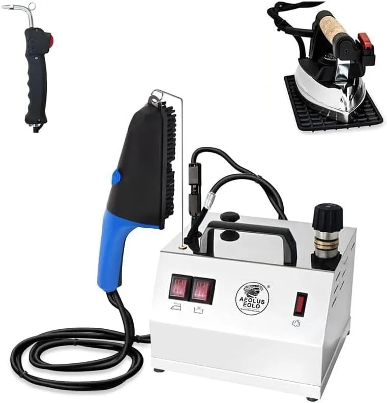 GVS2 Fleckenpistole, Dampfbürste, Bügeleisen, elektrisches Bügeleisen, 2 L, Energieklasse A, Edelstahl, Wärmefunktion, AEOLUS