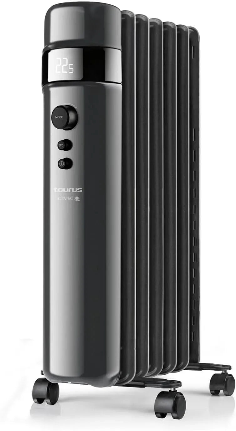 Taurus W 3 1500 Ölradiator 1500 Leistungsstufen 7 Elemente Digitalanzeige Leistungswahl Timer Programmierbar ECO-Modus Einstellbare Temperatur von 5