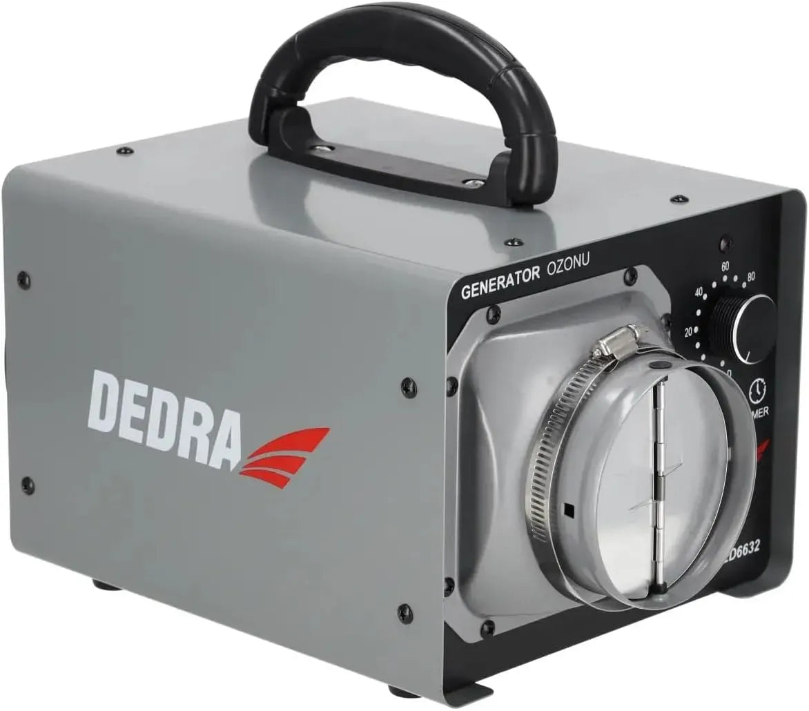 Ventilator, 120 W, 340 m³/h, Ozon-Generator 20 g/h, flexibler Schlauch, Luftstrom 340 m³/h Desinfektionsmethode, Ozonierer DEDRA