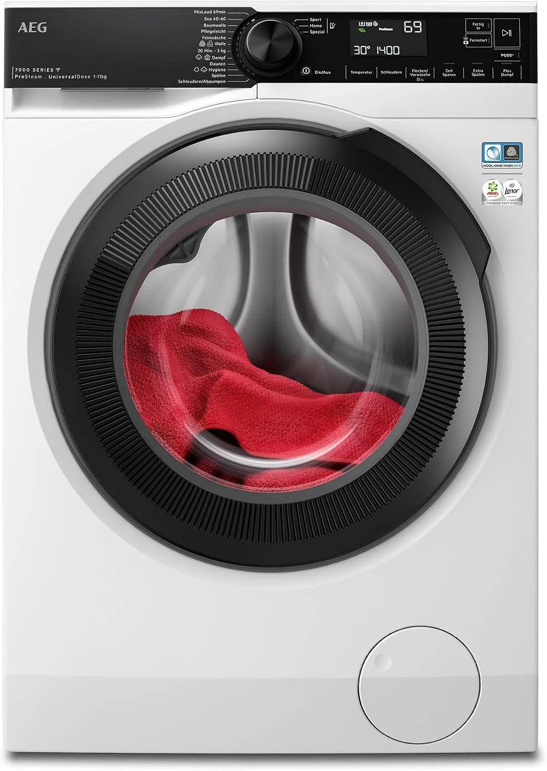 AEG Serie 7000 LR7EW75610 Waschmaschine, 11,0 kg, Kindersicherung, WLAN, leise