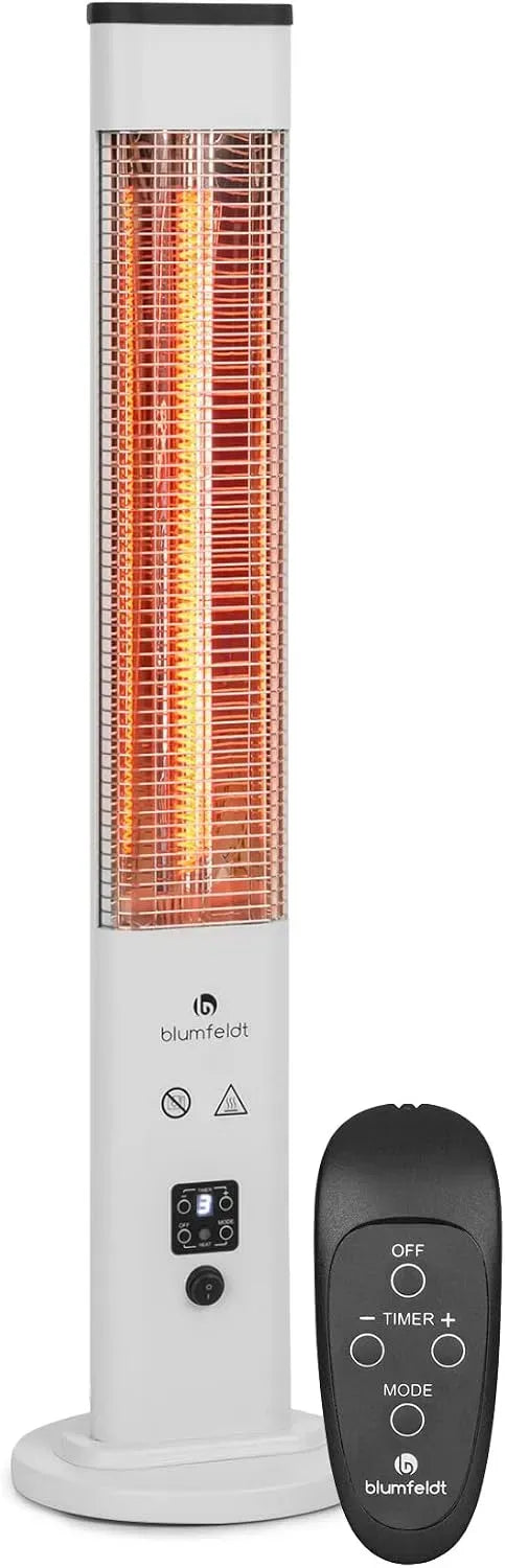 Klarstein Infrarotheizung, Elektroheizung, Heizstrahler, Standgerät, 1200 W, IP65, Wärmefunktion, für den Innenraum