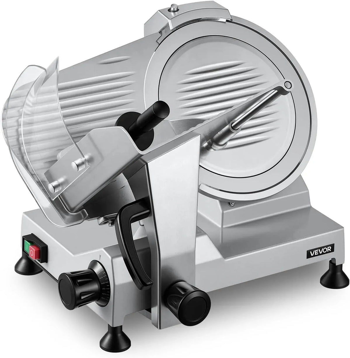 VEVOR Fleischschneidemaschine, Aufschnittmaschine, Allesschneider, Schneidemaschine für Lebensmittel, 320 W, 300 mm, 15 mm
