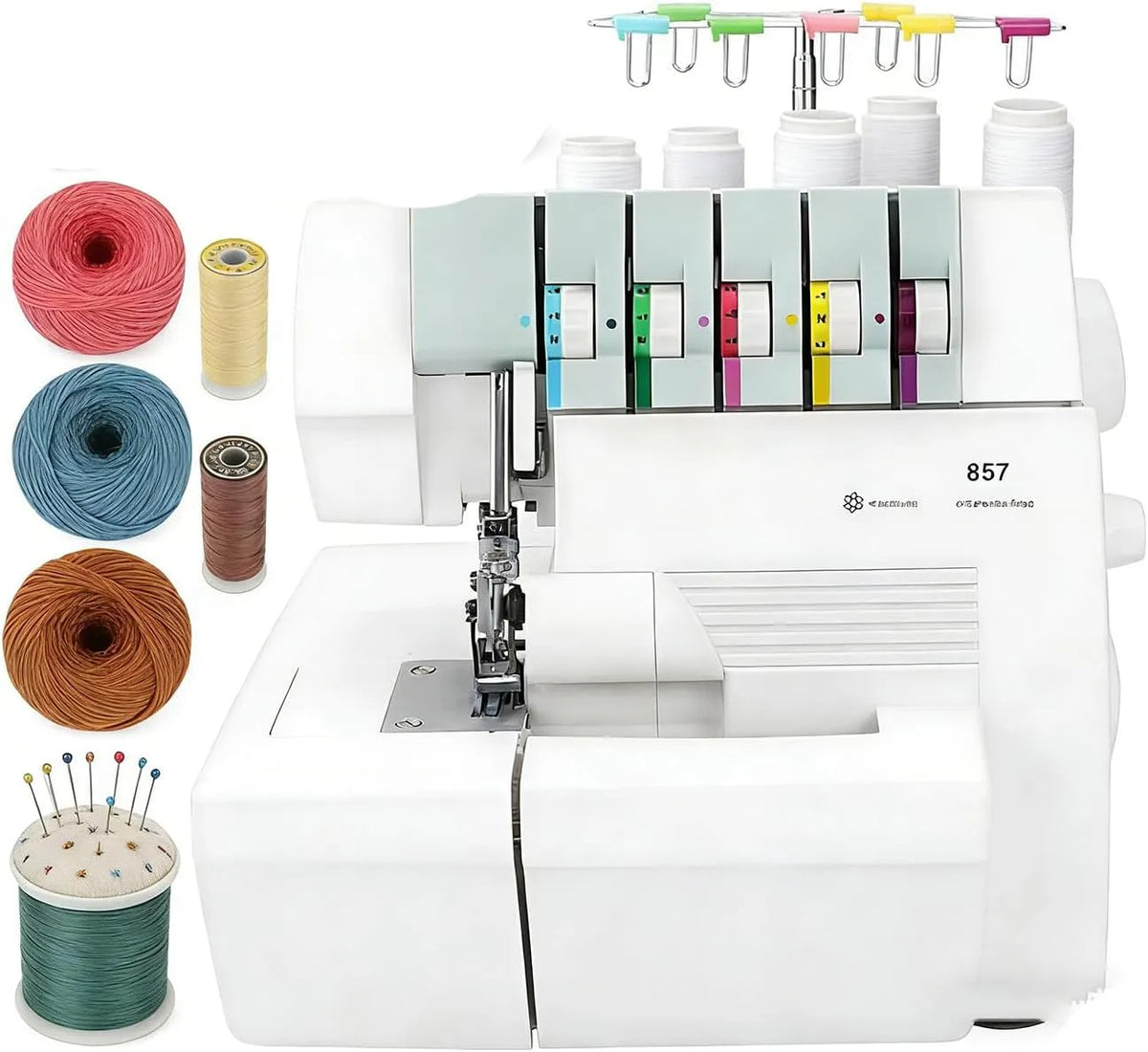 Coverlock-Nähmaschine, elektrische Nähmaschine, gewerblich, für Schwere Beanspruchung
