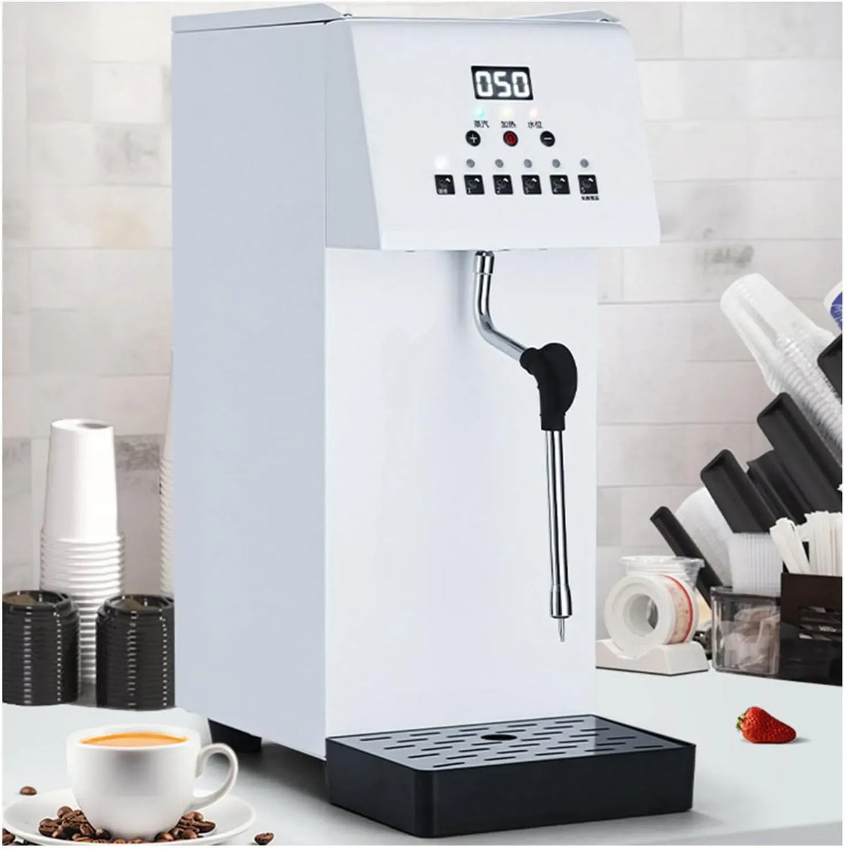 Milchaufschäumer, 6 L, Milchschäumer, Dampf, Dampfgarer, Mehrzweck-Milchaufschäumer und Dampfgarer für den gewerblichen Gebrauch