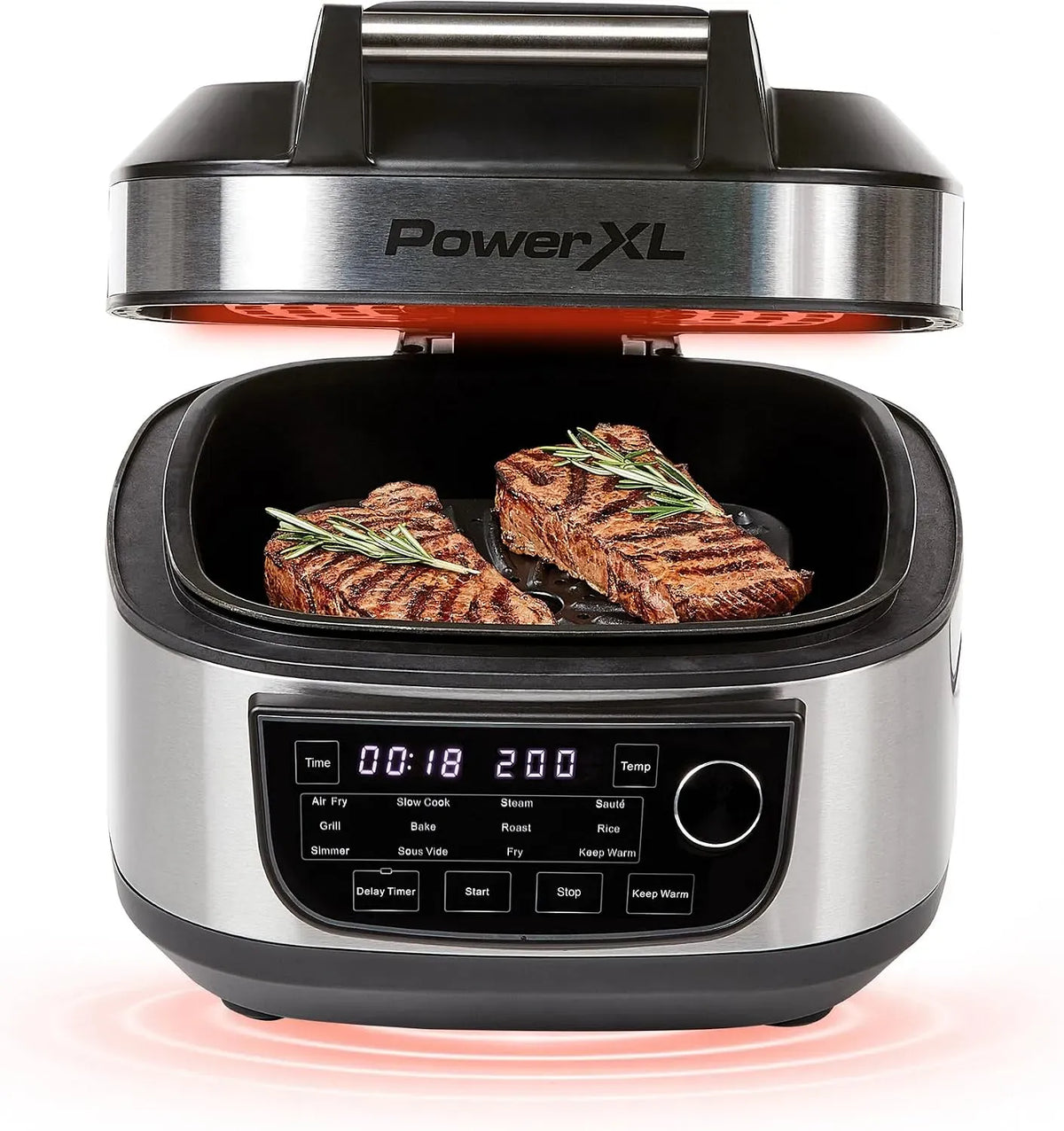 Backofen, 5,7 L, PowerXL 12-in-1, Warmhaltefunktion, Multifunktionskocher mit 12 Programmen, 5,7L Fassungsvermögen