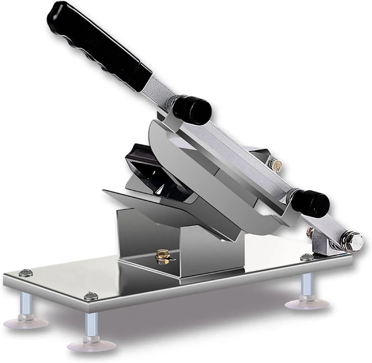 Feinkost-Allesschneider, Schneidemaschine für Lebensmittel, 10 mm, Edelstahl, für den privaten oder gewerblichen Gebrauch