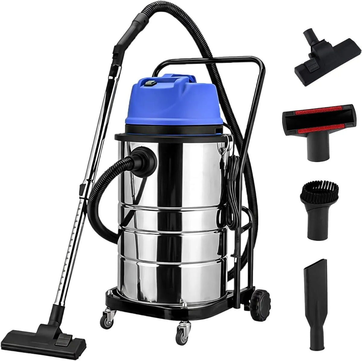 Staubsauger 2-in-1, 110 V, elektrisches Staubsauggerät, Gewerblicher Teppichreiniger mit 60 l/15,8 Gallonen Fassungsvermögen