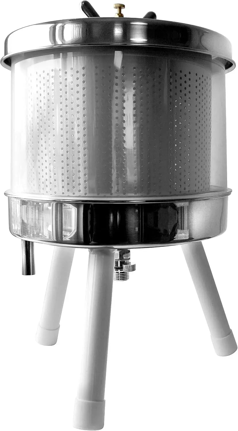 Apfelpresse/Obstpresse/Mostpresse, Tisch-Maischepresse, Wasserdruckpresse, Hydropresse, Saftpresse, 6 L, gewerblich, Edelstahl, für den Haushalt