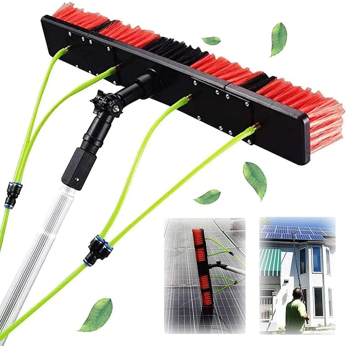 Solarpanel-Reinigungsgerät, Teleskopbürste, Wasserzufuhr, für Die Fensterreinigung