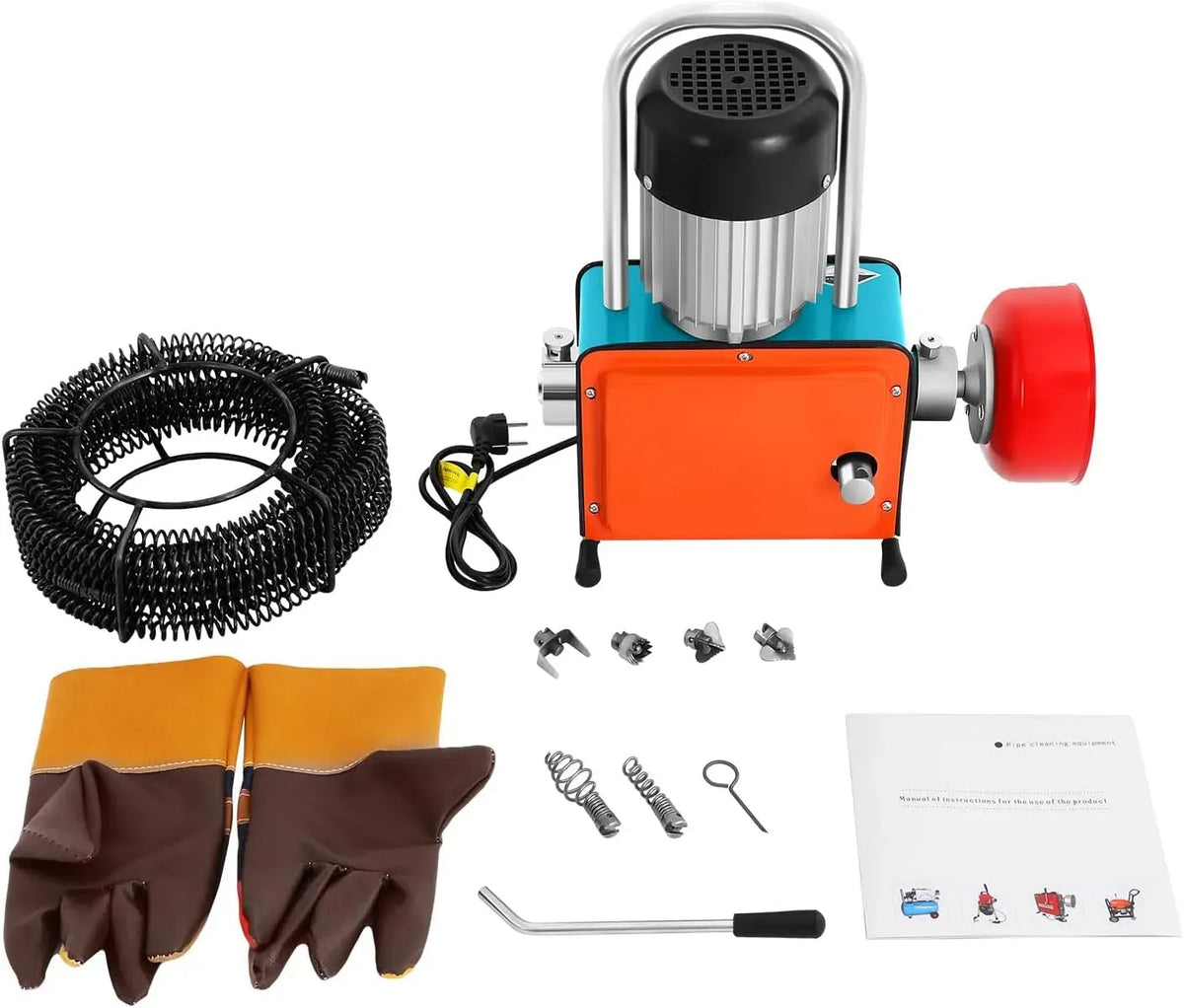 400U/min 30m Rohrreinigungsmaschine, Rohrreinigungsgerät, 1000 W, 30 m, 150 mm, Abflussreiniger