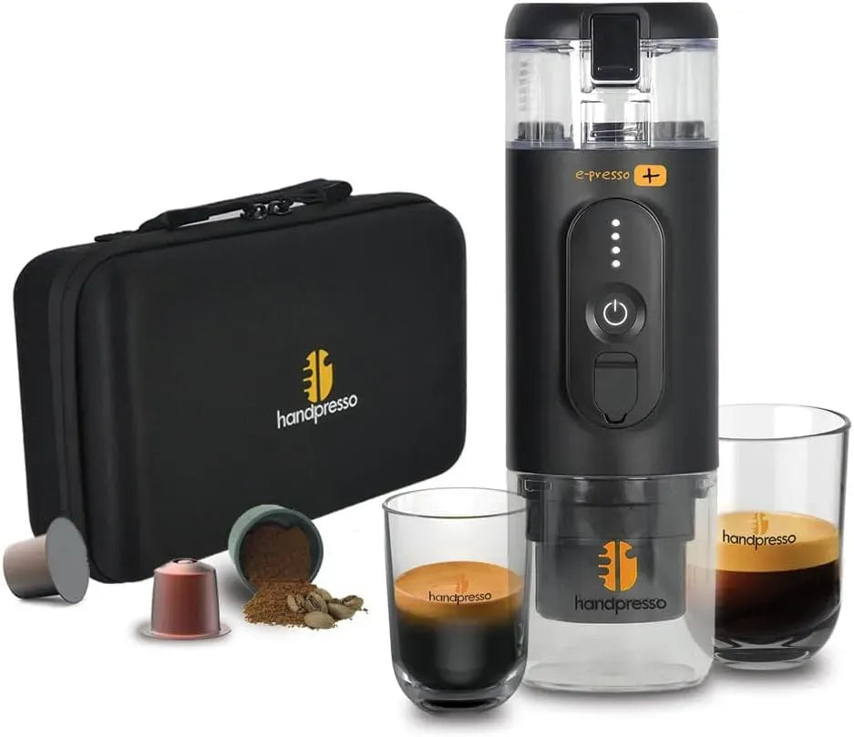 Kaffeemaschine, Kaffeebereiter, elektrische Kaffeemaschine, Kaffeemaschine Akku E-PRESSO+ mit Koffer