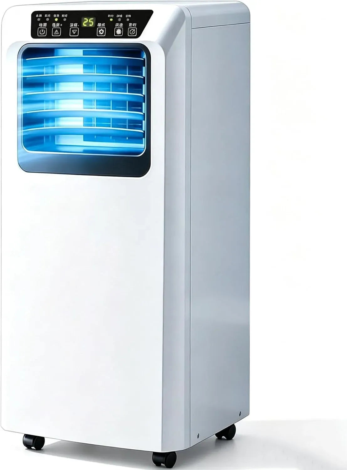 Klimaanlage 24h, tragbar, Timer, Oszillation, leise, Timer & Fenster Kit für Zimmer Büro, 120° Oszillation