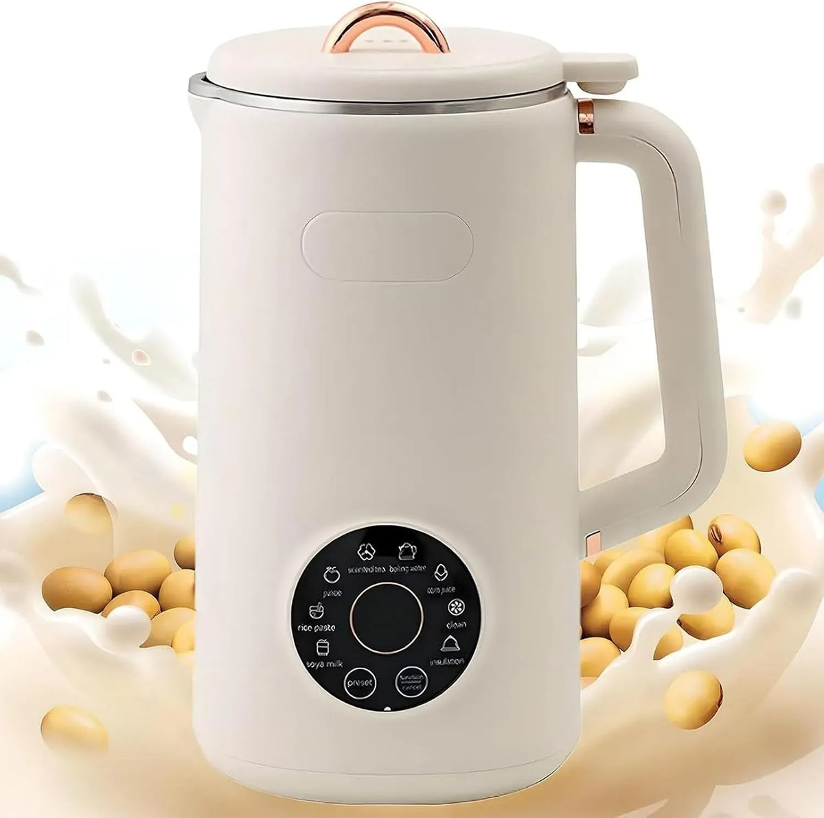 8-in-1 Hafermilchmaschine, 1 L, Timer, Warmhaltefunktion, Wärmefunktion, für einfache Pflanzenmilchzubereitung zu Hause, Sojamilchbereiter