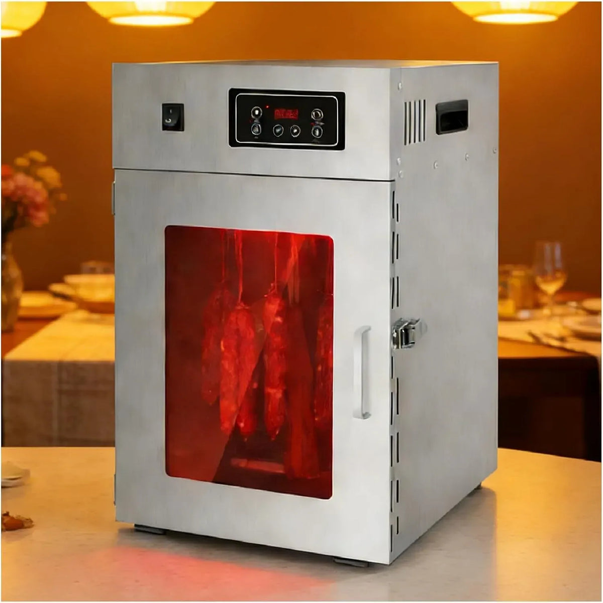 Wäschetrockner, 30 bis 90 °C, Timer, Edelstahl, digitaler Timer
