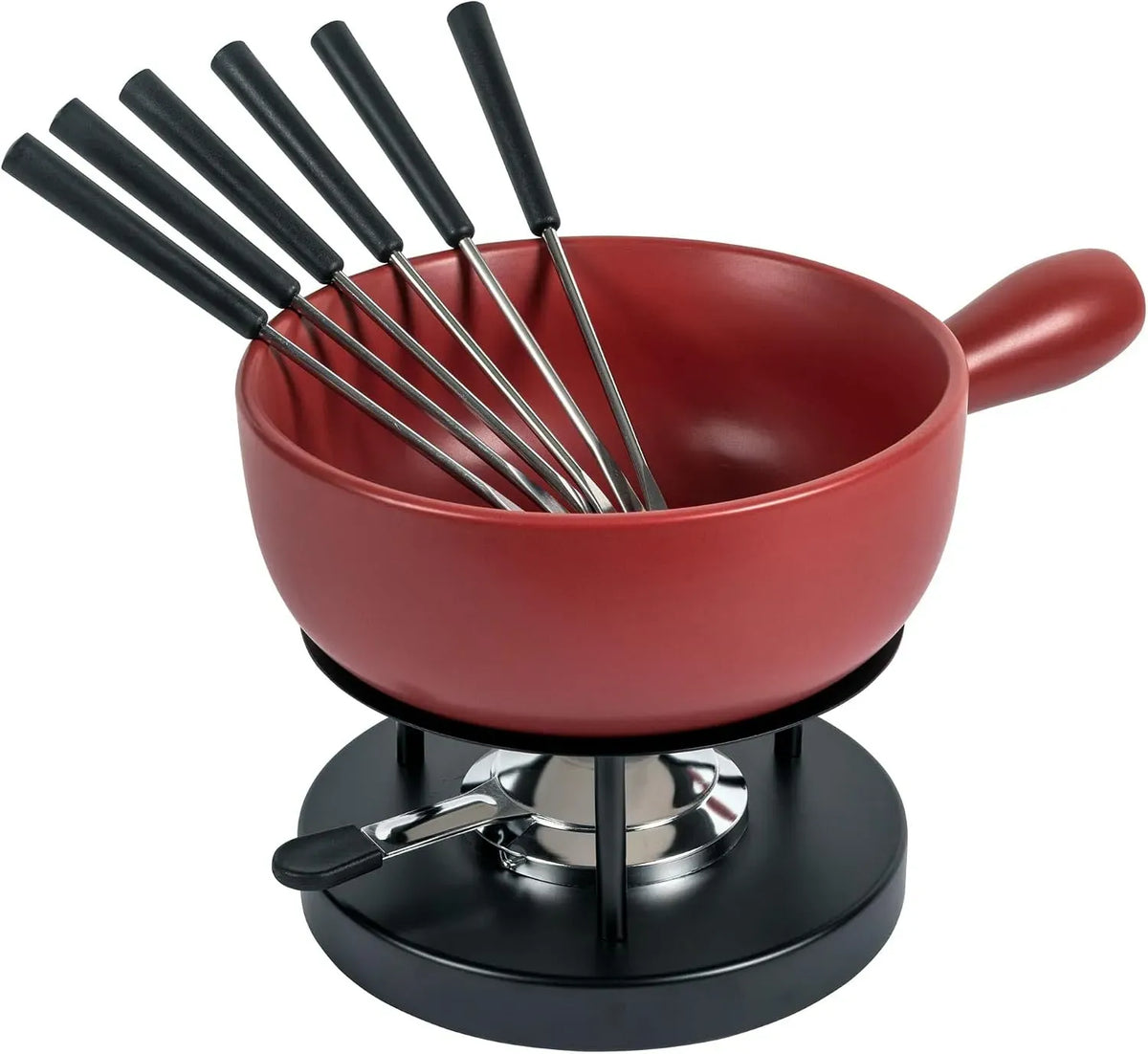 Käsefondue, 23 cm, 2,6 L, Rot, KUHN RIKON, Käsefondue Set Classic rot