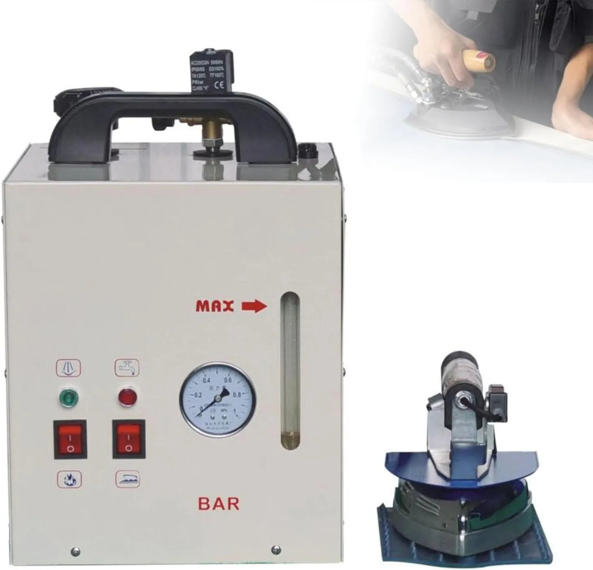 Warmwasserbereiter 4-Liter-Boiler, 1600 W, Industrie, Dampf, Industrielle Dampfbügelstation