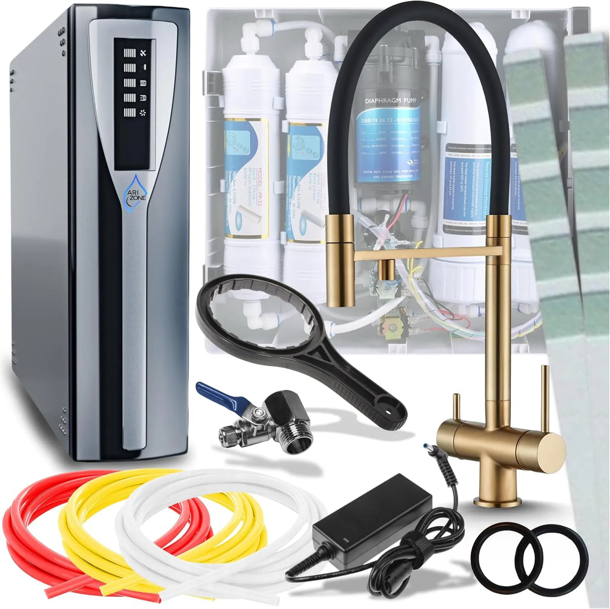 Küchenarmatur, Ari 3-Wege, Spültischarmatur und Wasserhahn