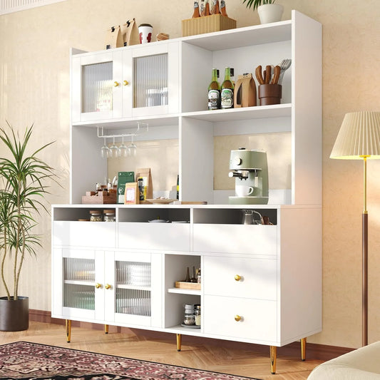 Küchenschrank — mit Stauraum, mit Schubladen, 145 × 39 × 171cm, weiß