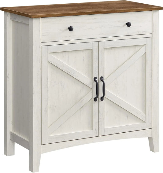VASAGLE BBK341W01 Küchenschrank – mit Schubladen, verstellbar, 40 × 80 × 80 cm