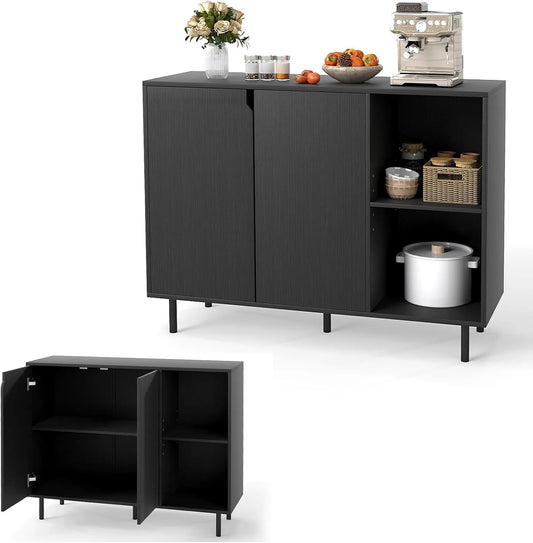 Küchenschrank – verstellbar, schwarz