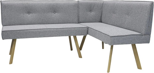 Sitzbank und Esszimmerbank – linke Ausrichtung, 183 × 129, 56 cm, grau, byLIVING T 56