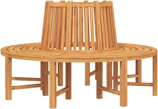 Baumbank – STK, mit Rückenlehne, wetterfest, aus Massivholz, 2 STK, 160 cm