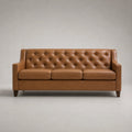 3-Sitzer Ledersofa Echtleder Braun