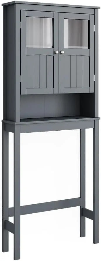 Vicco Toilettenschrank Bianco — 69 × 171 cm, grau