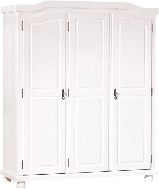 Kleiderschrank und Garderobenschrank: 150 × 180 × 56 cm, weiß
