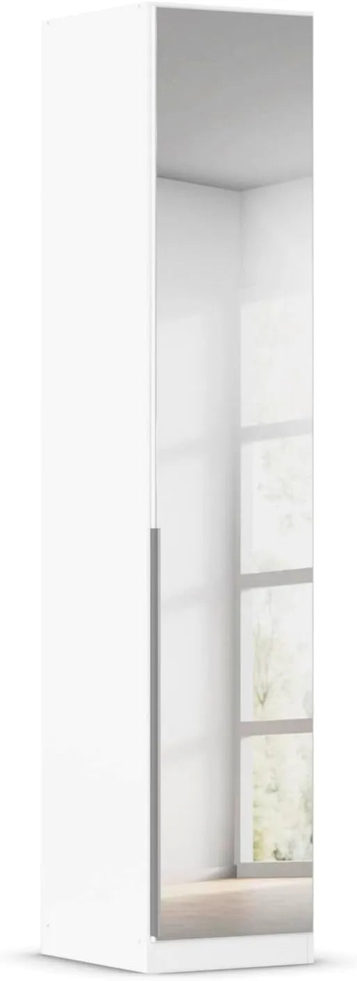Rauch Möbel Kleiderschrank und Garderobenschrank: mit Spiegel, 1-türig, 47 cm, weiß
