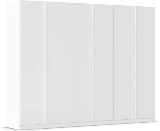Rauch Möbel Kleiderschrank und Garderobenschrank – mit Stauraum, 6-türig, 271 × 210 × 54cm