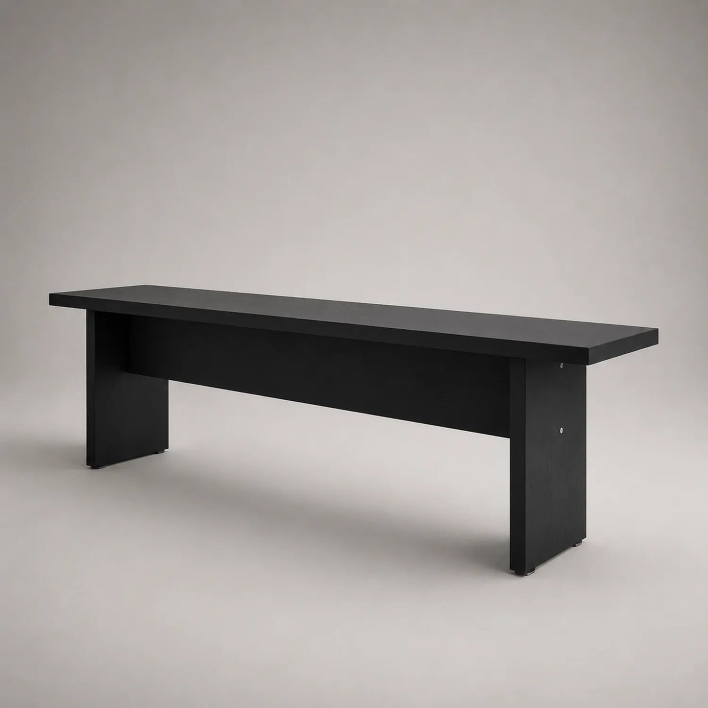 Bank aus Holz Schwarz 160cm