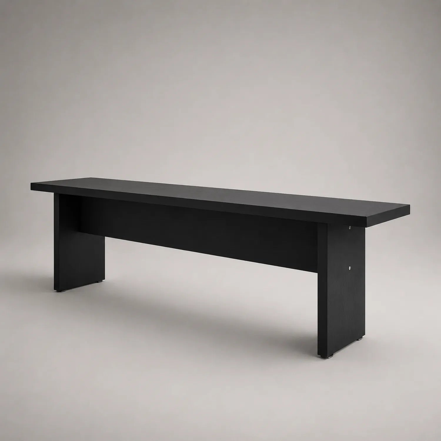 Bank aus Holz Schwarz 160cm