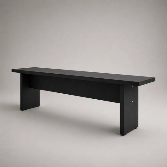 Bank aus Holz Schwarz 160cm